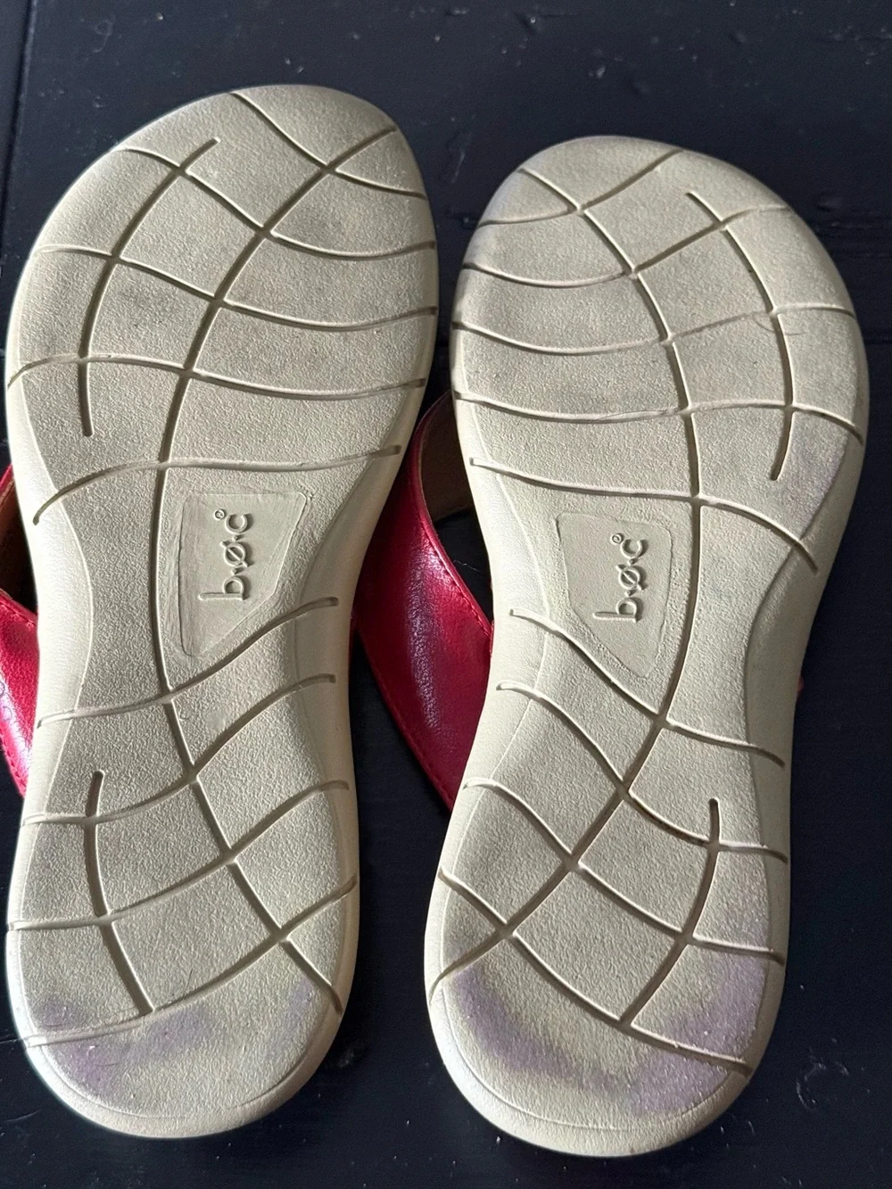 b.o.c. Red Thong Sandals